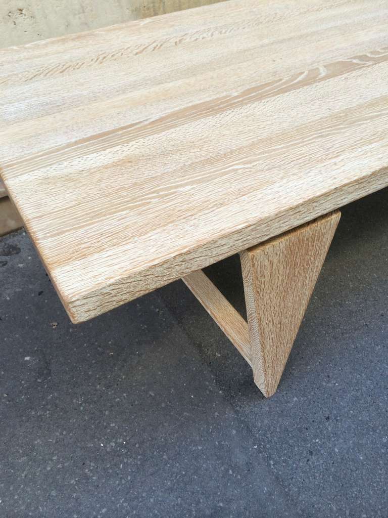 Illum Wikkelsø Sand Blasted Washed Cerused Solid Oak Long Coffee Table 4