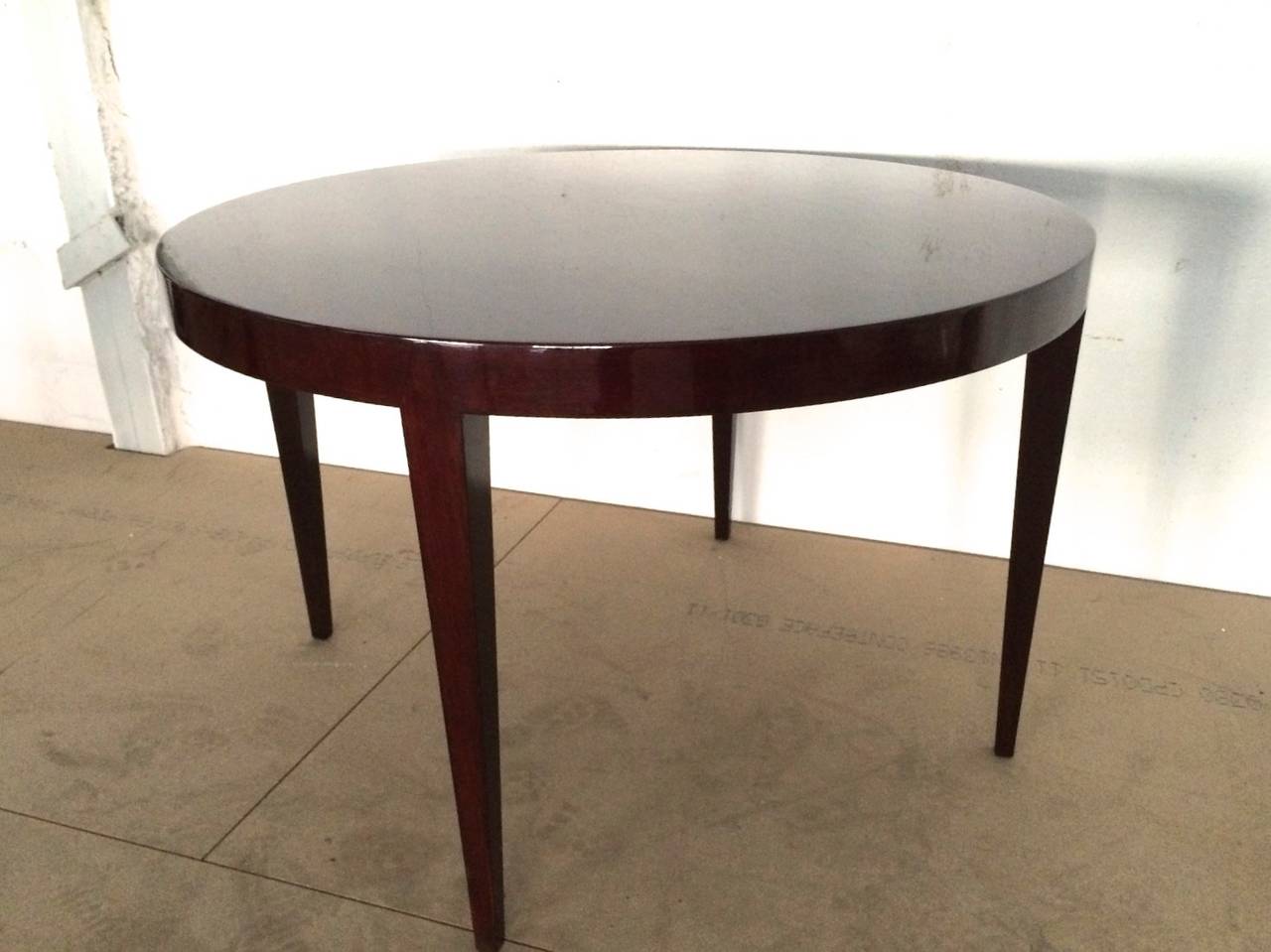 Danish Severin Hansen Rare Large Pair of Round Rosewood Coffee or Side Tables For Sale
