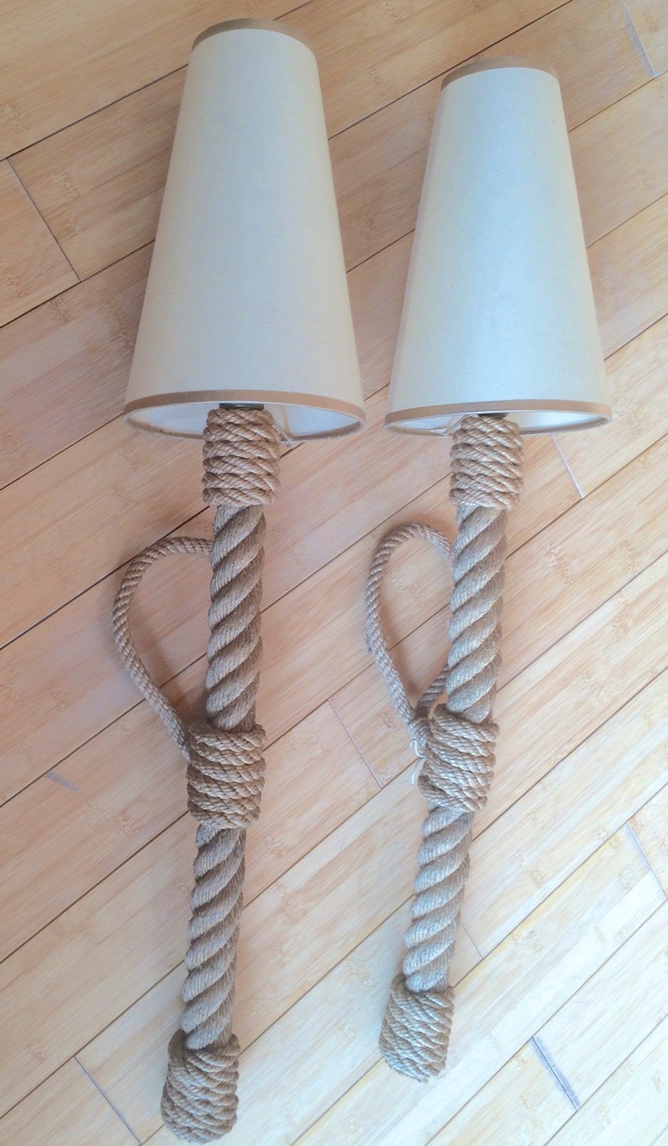 Riviera Audoux Minet pair of awesome rope torches.