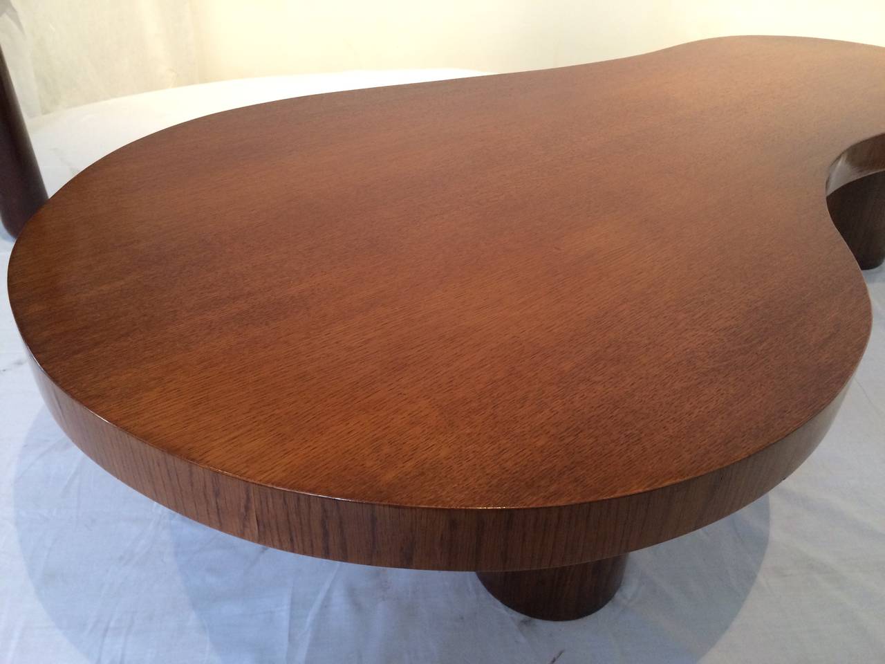 Tavolino da caffè in Oak Oak di Jean Royère, modello 