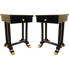 Pair of 1940s  Bedside Tables by Jean Charles Moreux