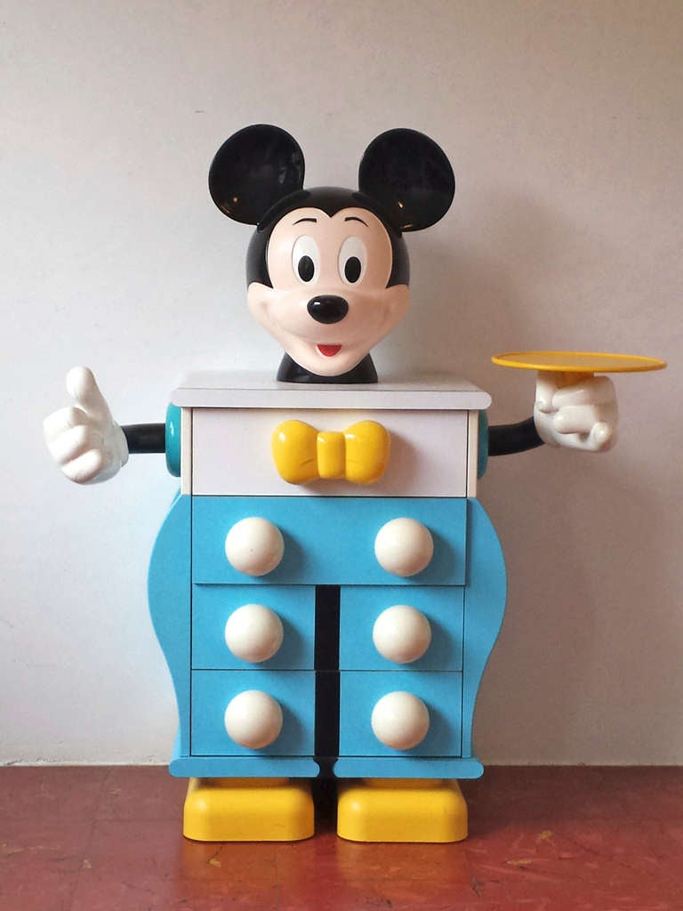 Pierre Colleu for Starform, Mickey Mouse Pair of Chests of Drawers In Good Condition For Sale In Paris, ile de france