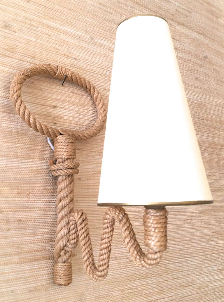french riviera 50s pair of rope sconces