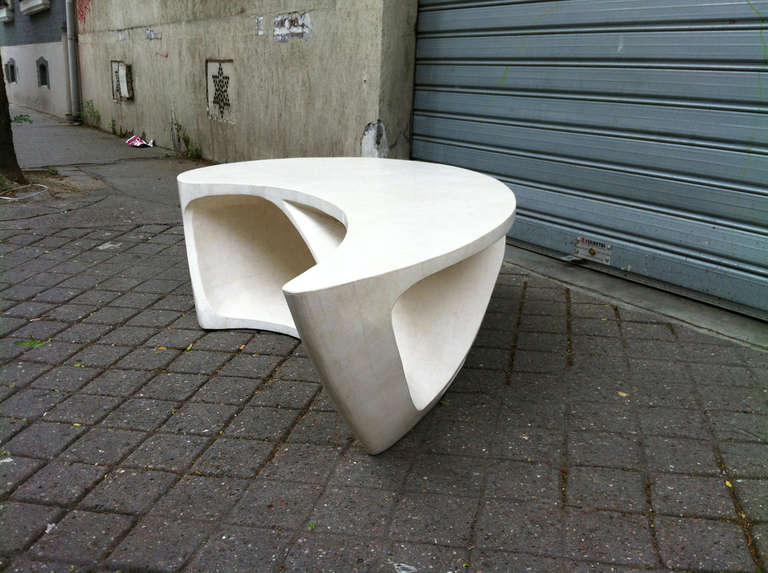 Superb 1970s Boomerang Organic Shaped Coffee Table In Good Condition In Paris, ile de france