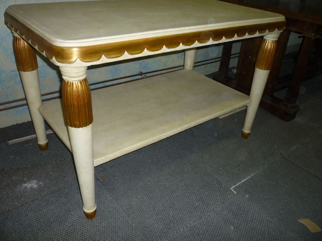 2 Tiers Center Table by Paul Follot circa 1925 For Sale 6