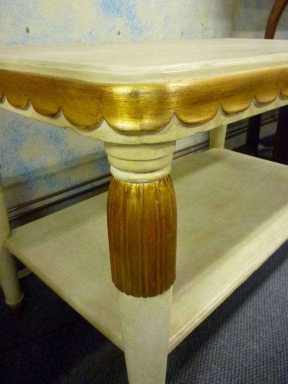 20th Century 2 Tiers Center Table by Paul Follot circa 1925 For Sale