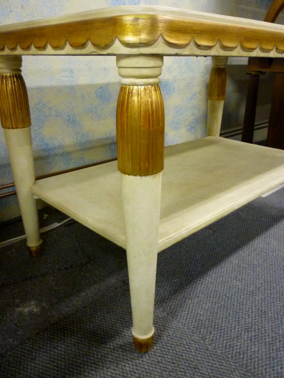 2 Tiers Center Table by Paul Follot circa 1925 For Sale 1