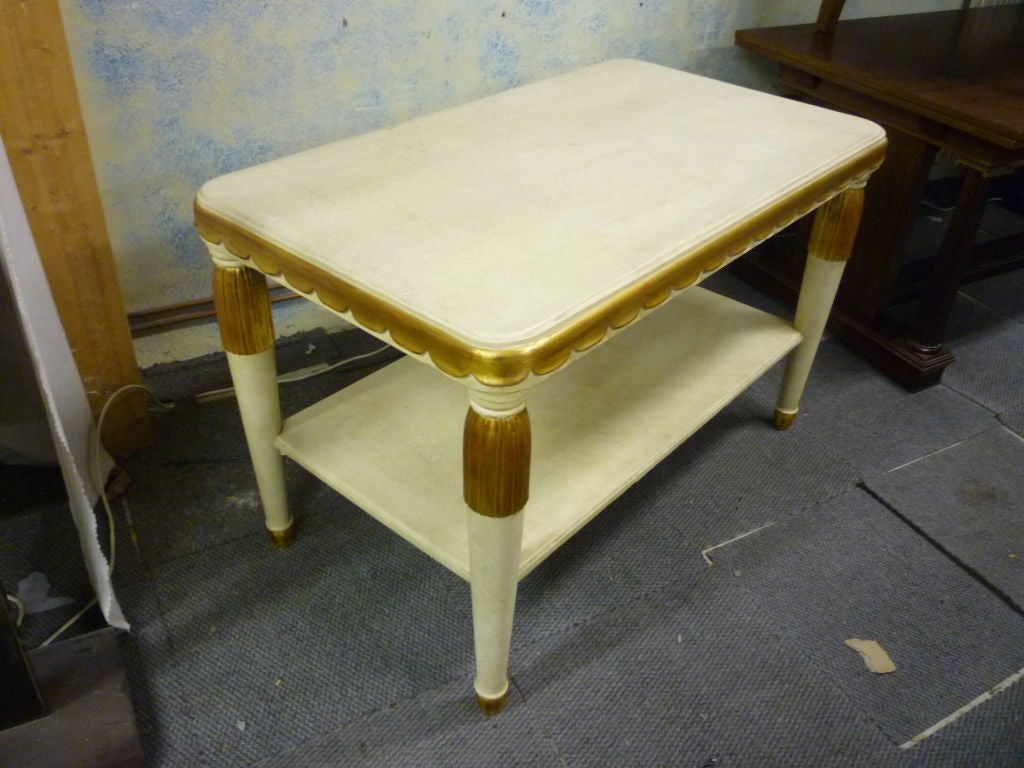 2 Tiers Center Table by Paul Follot circa 1925 For Sale 5