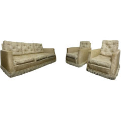 Maison Jansen Set of 3 Pieces 1 Couch and 2 Arm Chairs