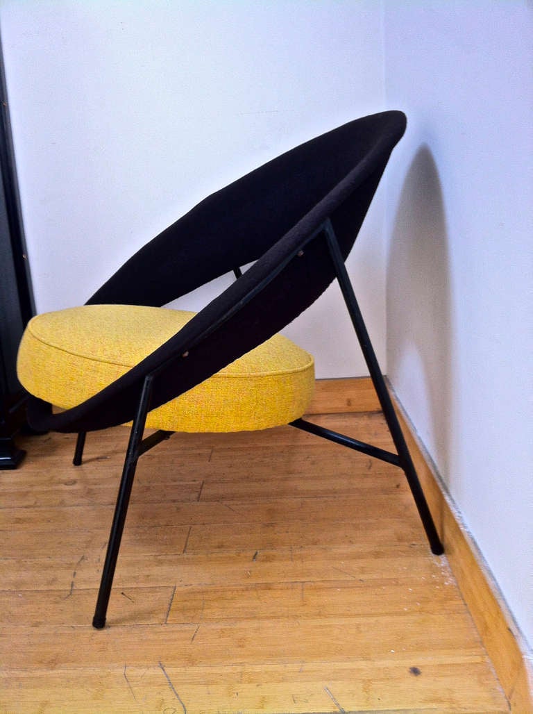 Comfortable Pair of Saturn Chairs by Genevieve Dangles and Christian Defrance 3