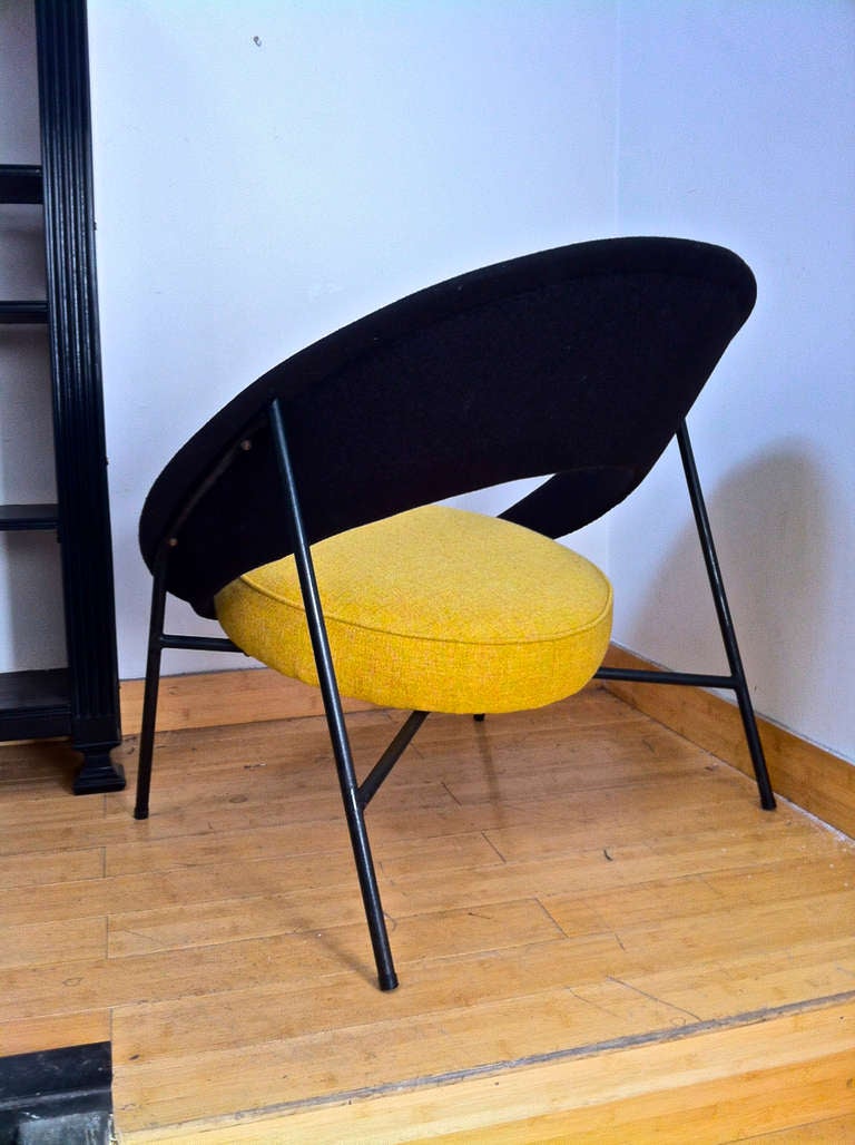 Comfortable Pair of Saturn Chairs by Genevieve Dangles and Christian Defrance In Excellent Condition In Paris, ile de france