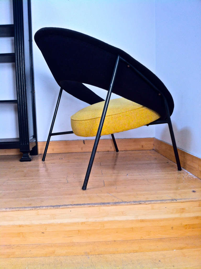 French Comfortable Pair of Saturn Chairs by Genevieve Dangles and Christian Defrance