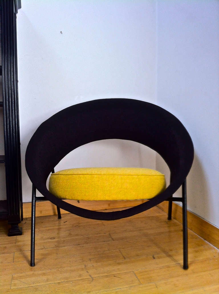 Comfortable Pair of Saturn Chairs by Genevieve Dangles and Christian Defrance 1