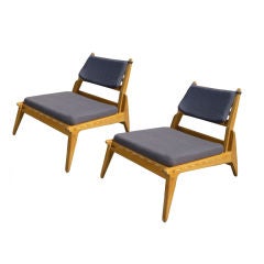 Rare Pair of 1950's Sleeper Chairs