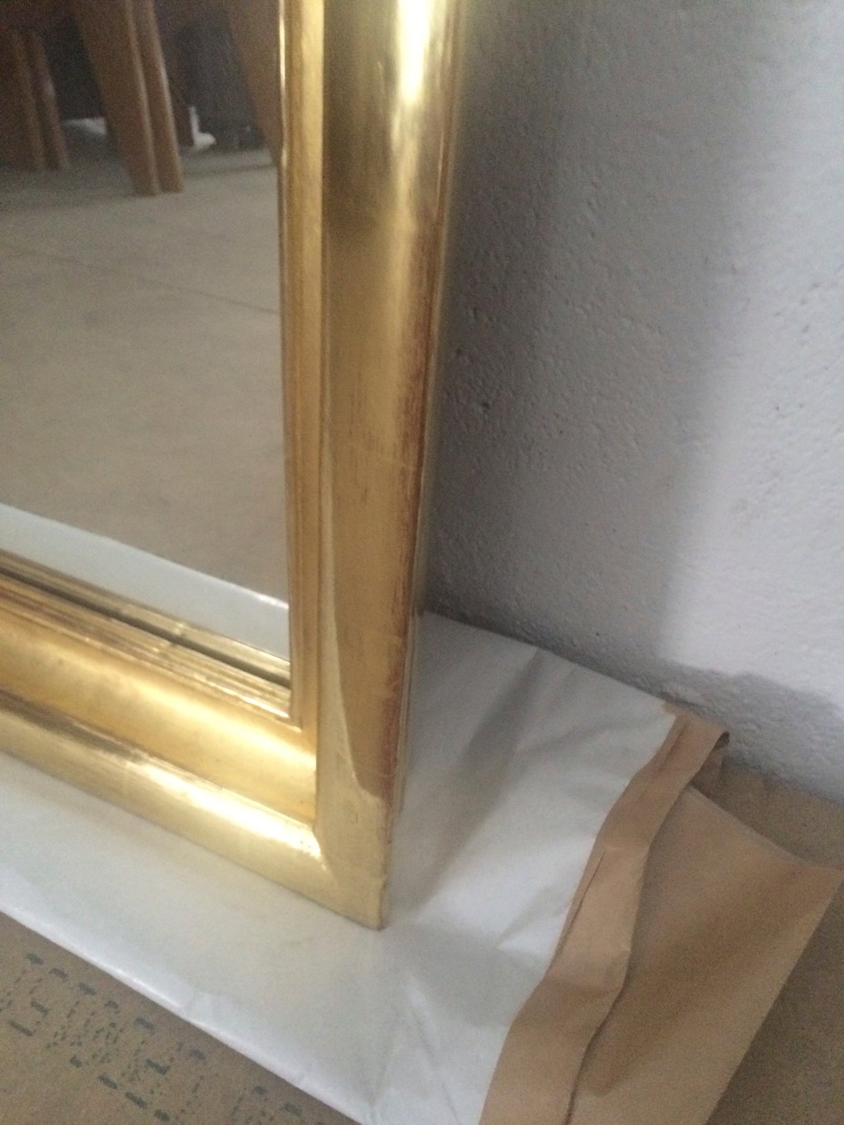 Jean Charles Moreux Superb Neoclassic Gold Leaf Carved Mirror For Sale 3