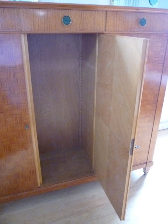 Raoul Lardin Armoire in Sycamore Marquetry For Sale 4