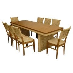 Exceptional Audoux Minet Dining Set in Perfect Condition