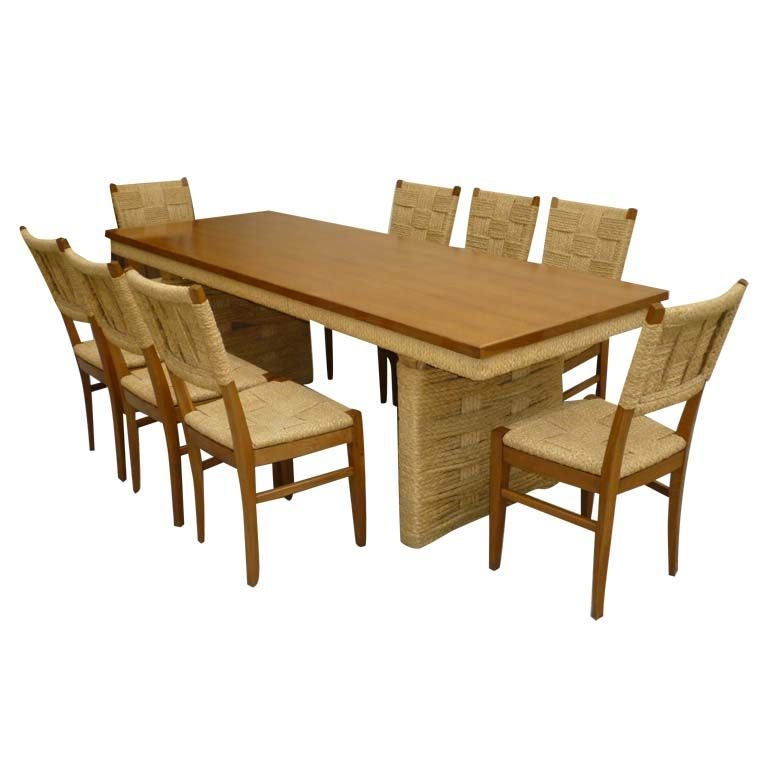 Exceptional Audoux Minet Dining Set in Perfect Condition