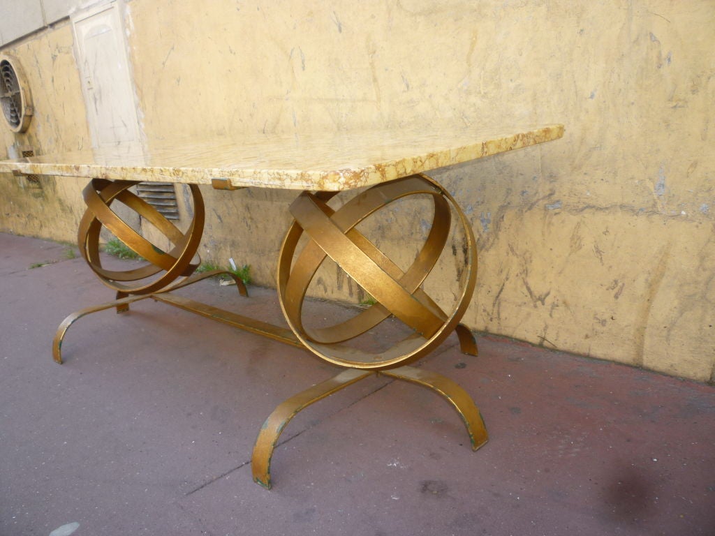 Globes Amazing 1950s Coffee Table in the Style of Jean Royere 4