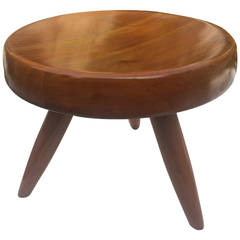 Charlotte Perriand 1950s Genuine Tripod Ash Tree Stool