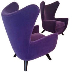 Pair of Jean Royere Documented Big "Elephanteau" Model Armchairs 12