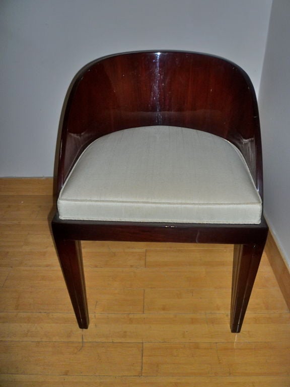 Mid-20th Century ART DECO charming Rosewood vanity stool