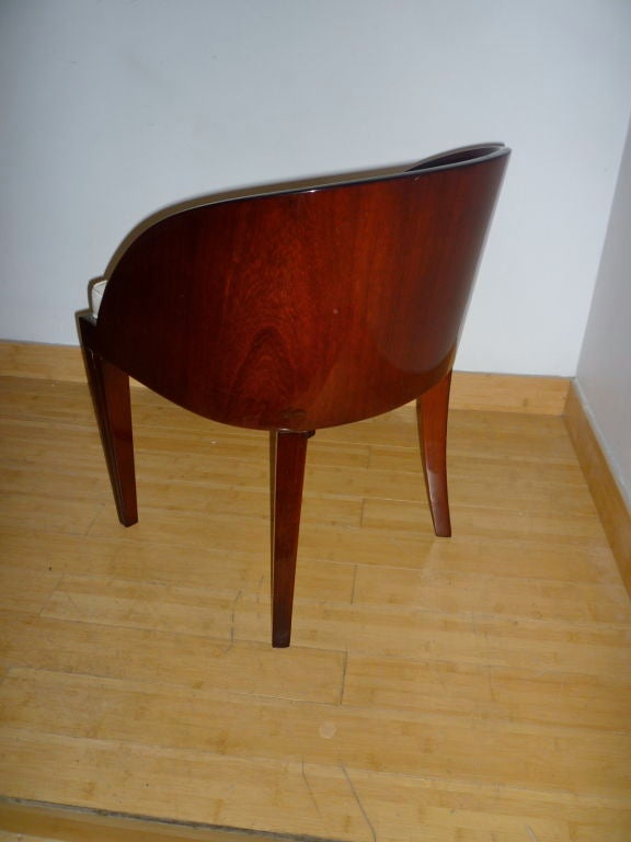 ART DECO charming Rosewood vanity stool 1