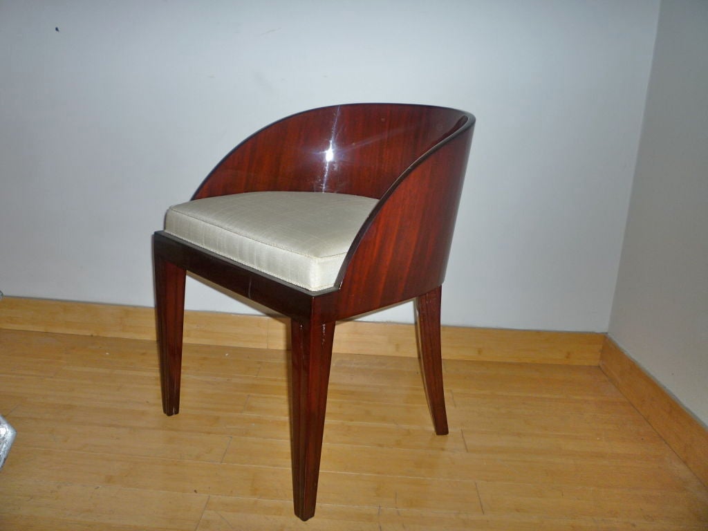 ART DECO charming Rosewood vanity stool 3