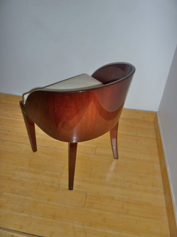 ART DECO charming Rosewood vanity stool 4