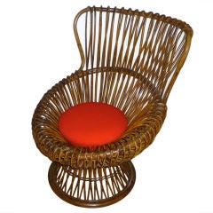 FRANCO ALBINI 1960s VINTAGE Rattan Chair
