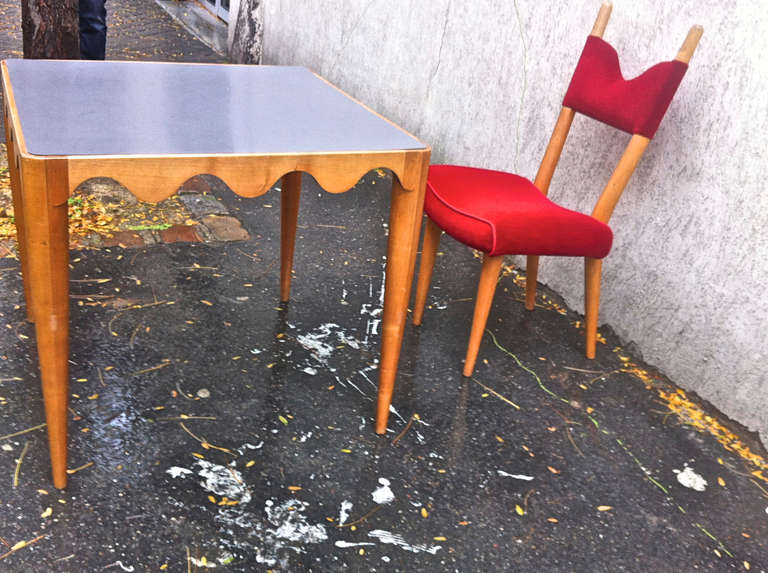 Jean Royère Documented Pair of Playing Card Tables 3