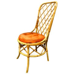 Louis Sognot 1950s Rattan Chair in Excellent Rattan Condition