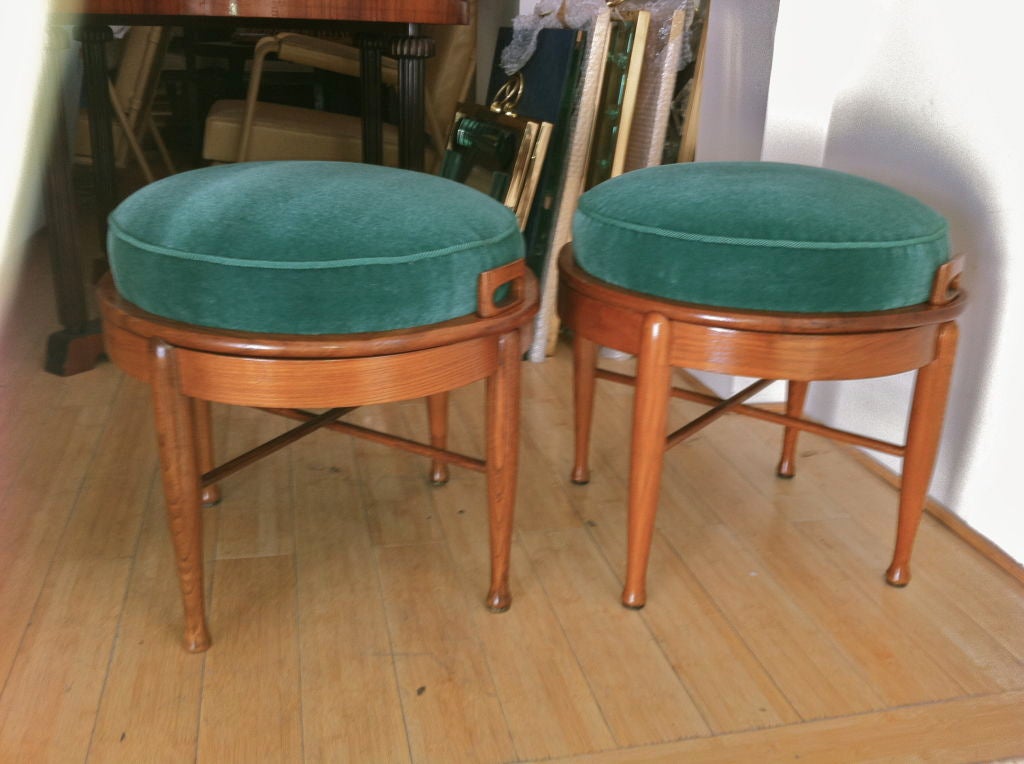 Pair of Reversible Stools That Can Be Either Stool or Side Table 4