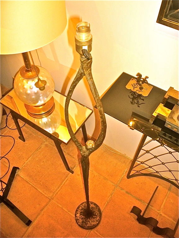 Mid-20th Century FELIX AGOSTINI SIGNED floor lamp model