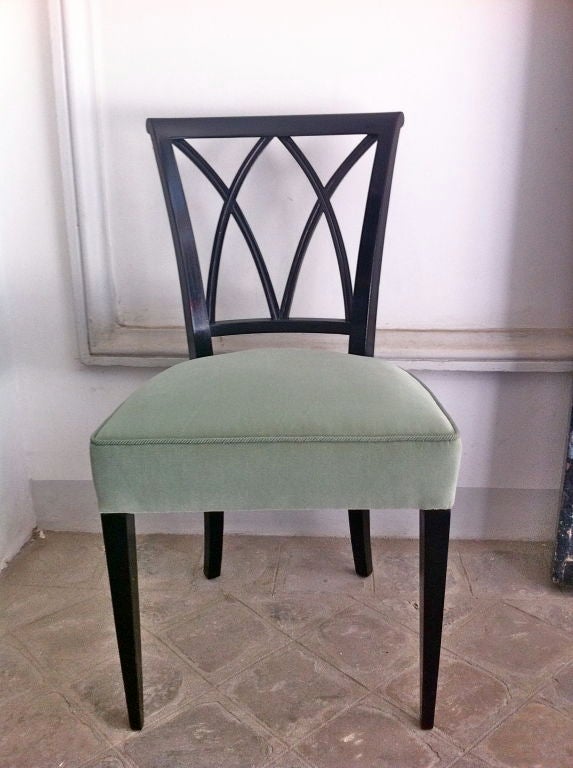 Maurice Hirsch Exceptionnal Set of 12 Chairs, Newly Upholstered For Sale 1