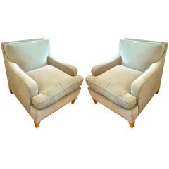 Maison Jansen Very Large and Comfortable Club Chairs