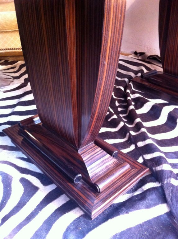 Pierre-Paul Montagnac Extreme Quality Macassar Ebony Desk In Good Condition For Sale In Paris, ile de france