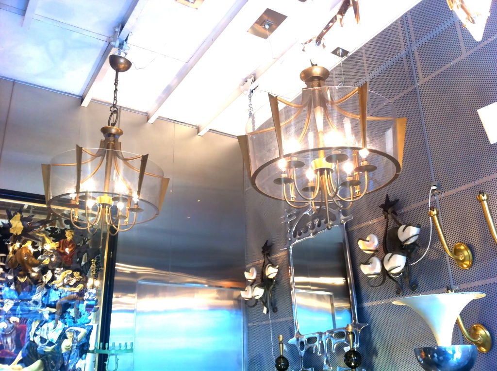 RAYMOND SUBES rare,superb neo classic 1940s chandelier