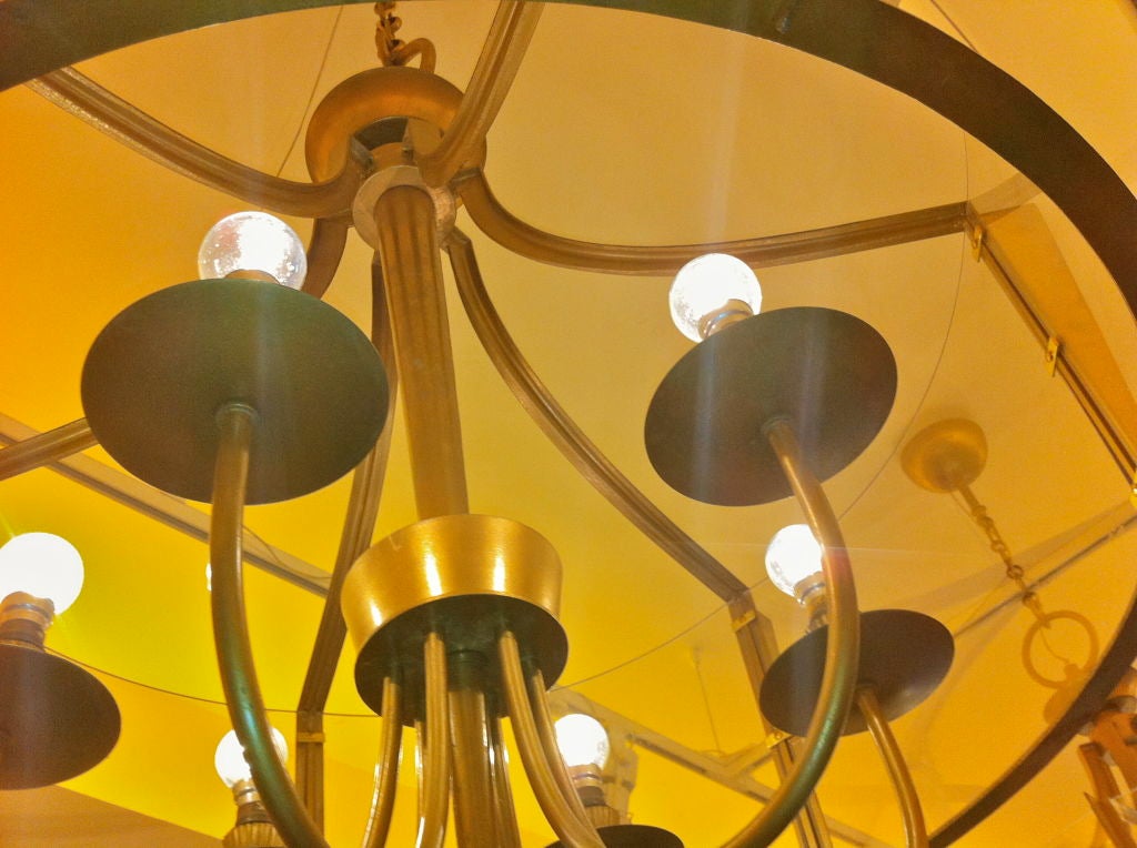 Raymond Subes Rare, Superb Neoclassic 1940s Chandelier For Sale 2