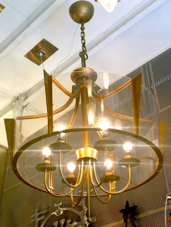 Raymond Subes Rare, Superb Neoclassic 1940s Chandelier For Sale 3