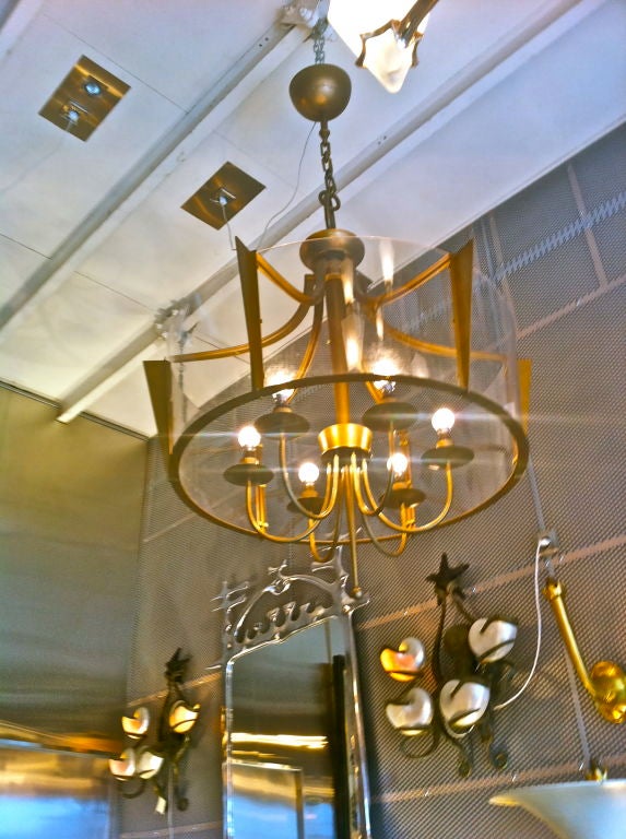 Raymond Subes Rare, Superb Neoclassic 1940s Chandelier For Sale 4