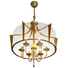 Raymond Subes Rare, Superb Neoclassic 1940s Chandelier