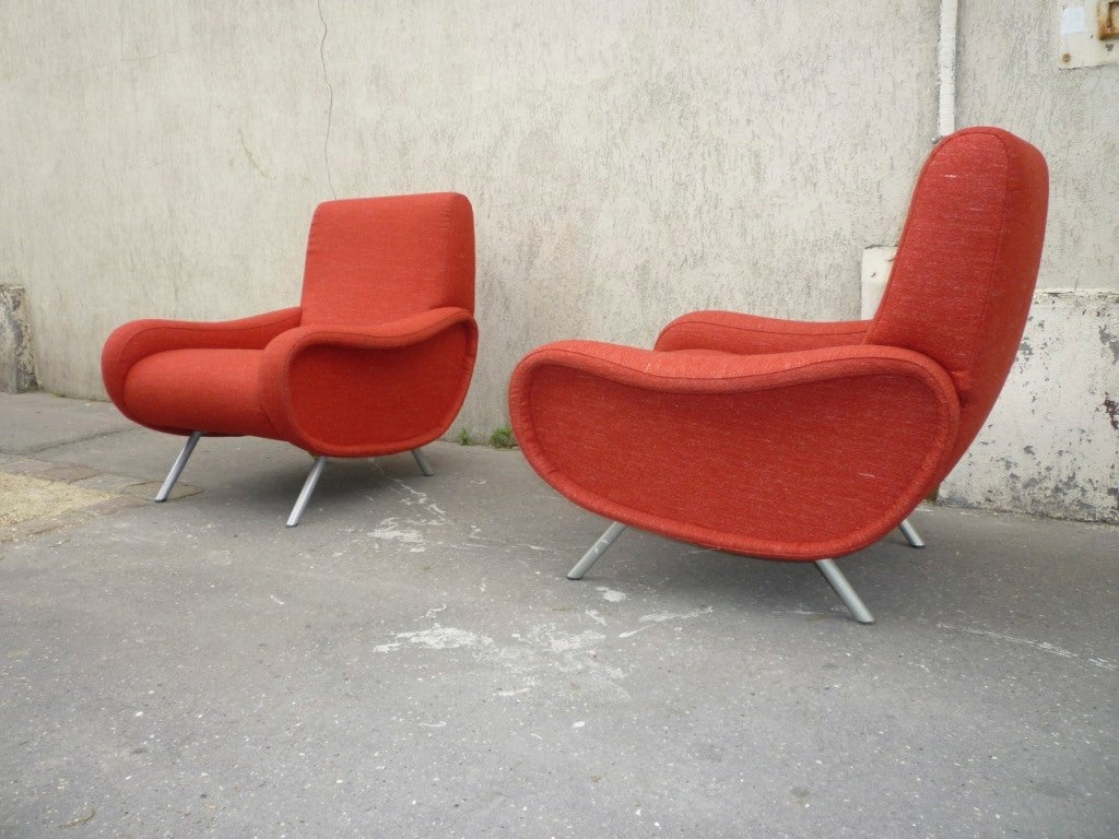 Marco Zanuso Pair of Lady Chairs 1