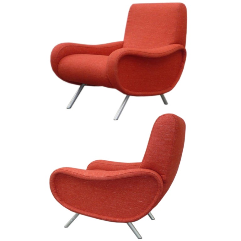Marco Zanuso Pair of Lady Chairs