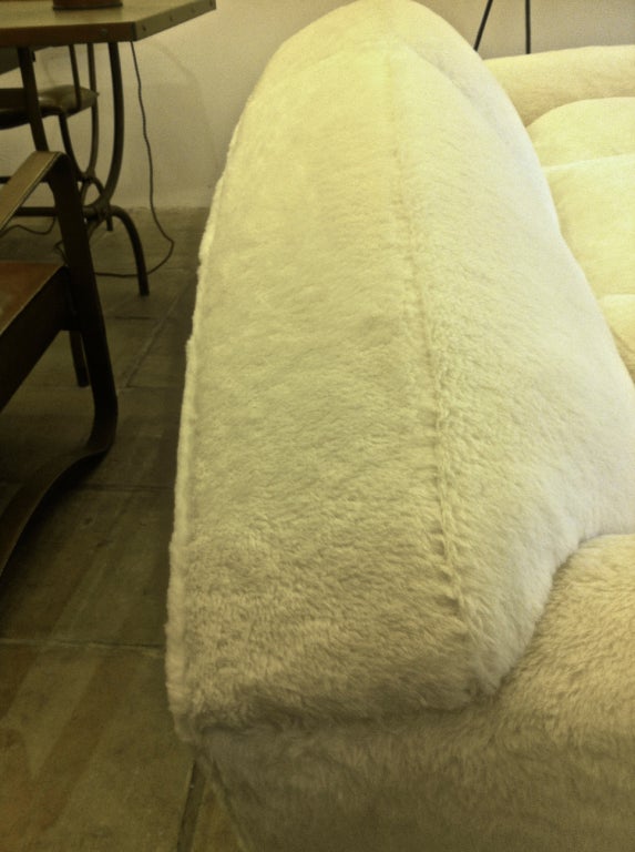 teddy faux fur flip out sofa