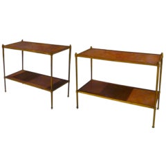Maison Jansen 2 Tier Gold Bronze Extreme Quality Side Tables