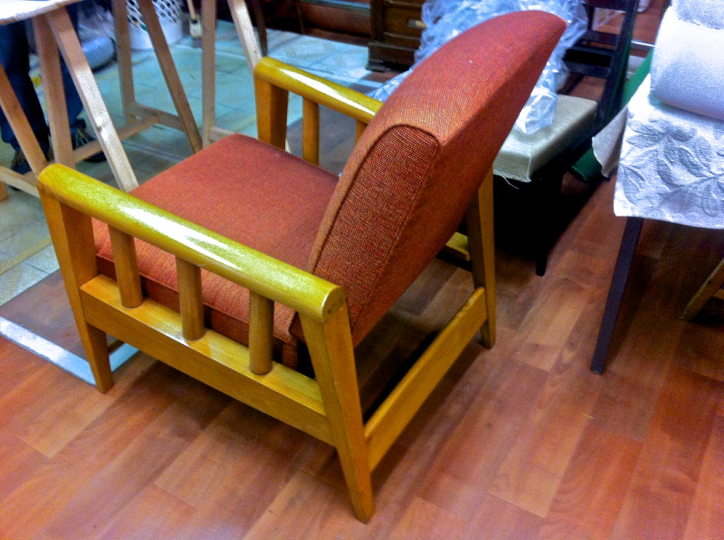 Louis Sognot Pair of Chairs with a Rocking Chair Position For Sale 5