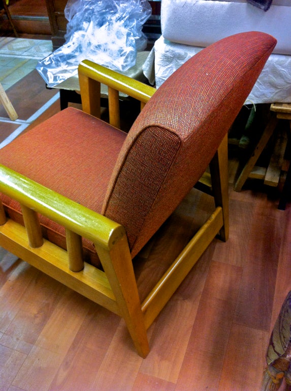 Louis Sognot Pair of Chairs with a Rocking Chair Position For Sale 2