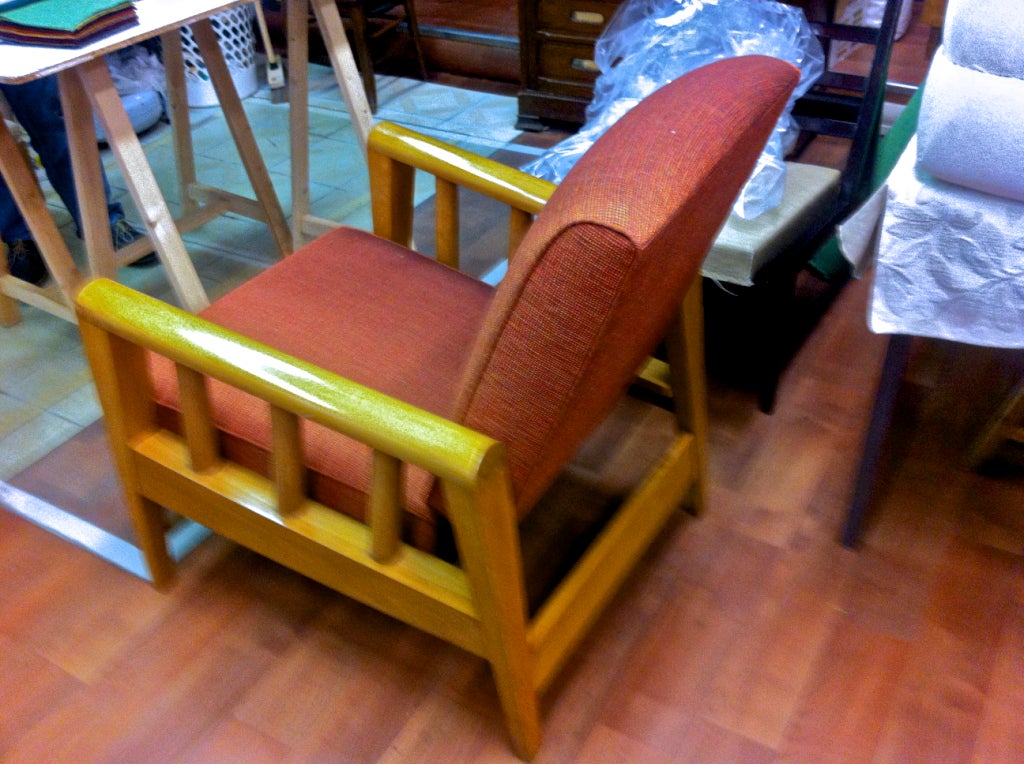 Louis Sognot Pair of Chairs with a Rocking Chair Position For Sale 3