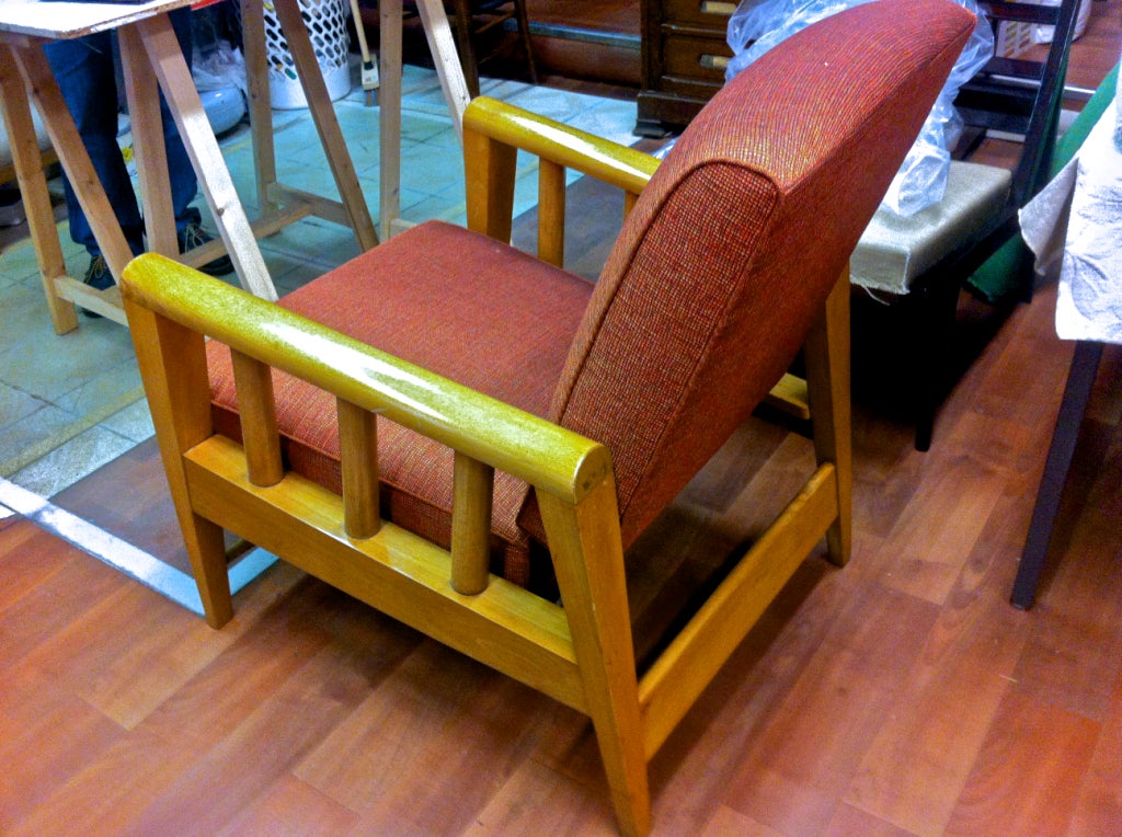 Louis Sognot Pair of Chairs with a Rocking Chair Position For Sale 4